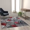 Flash Furniture Red 5' x 7' Abstract Design Accent Area Rug ACD-RGTRZ860-57-RD-GG - alternate 2